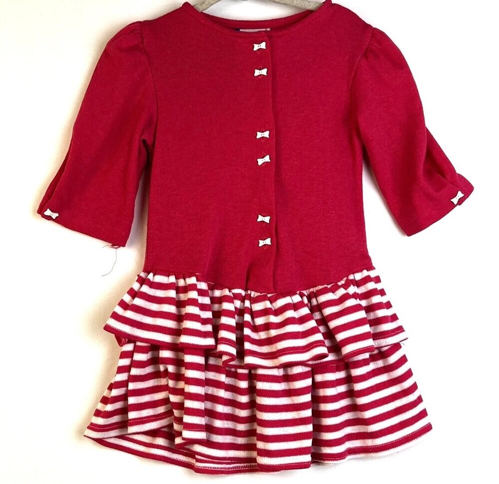 Diane Von Furstenberg 80's Dress Girl's 8 Pink Ruffle Skirt Vintage DVF School